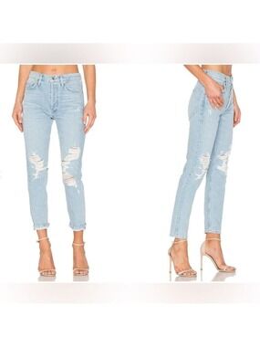 AGOLDE Jamie High Rise Classic Jeans Distressed in Ever More Sz 30